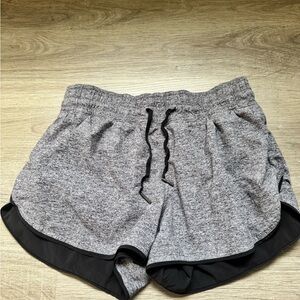 Lululemon reversible grey and black shorts